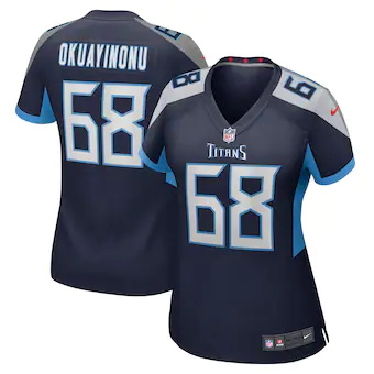 womens nike sam okuayinonu navy tennessee titans game playe